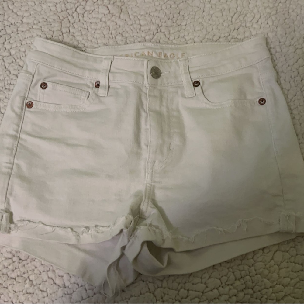 AE Stretch Denim Perfect Shortie Shorts